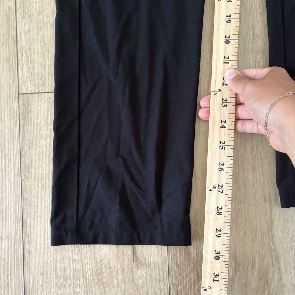 Christian Dior Atelier Black Dress Pants Flat Front Rue De Marignan Paris 31 - Picture 3 of 7